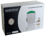 Auditech 28 F Pocket Model Professional Sound Amplifier Ear Hearing Aid Red