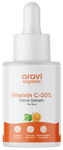 Aravi Organic 20% Vitamin C Face Serum For Brightening, Dark Spots, & Uneven Skin Tone