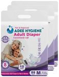 Adee Hygiene Adult Diaper Luxuriously Soft (10 Each) Medium