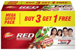 Dabur Red Toothpaste for  Complete Oral Care | Fluoride-Free | Buy 3 Get 1 Free 200gm Each