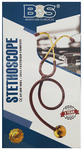 Bos Medicare Surgical Gold Plated Single Head SS (Bosm 41) High Acoustic Stethoscope Red