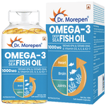Dr. Morepen Omega 3 Deep Sea Fish Oil 1000mg | Softgel for Heart, Brain & Joints