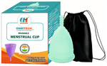 Ambitech Reusable Menstrual Cup for Women with Pouch Small