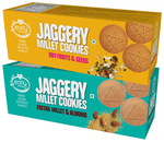 Early Foods Combo Pack of Jaggery Millet Cookies Dry Fruits & Seeds and Jaggery Millet Cookies Foxtail Millet & Almond (150gm Each)