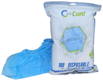 C Cure Non Woven Disposable Shoe Cover Blue