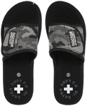 Doctor Extra Soft D 54 Women's Camo Care Orthopaedic and Diabetic Adjustable Strap Slipper Black 9