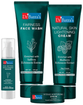 Dr Batra's Combo Pack of Fairness Face Wash 100gm, Natural Skin Lightening Cream 100gm, Age Defying Skin Firming Serum 50gm and Intense Moisturizing Cream 100gm