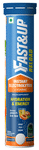 Fast&Up Reload with Instant Electrolytes & Vitamins for Hydration & Energy | Flavour Effervescent Tablet Peach Ice Tea