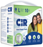 CIR Adult Diaper Pants | 10 hr Absorption Protection| Unisex with Wetness Indicator | Aloe Vera Large