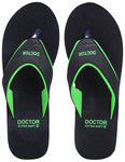 Doctor Extra Soft Orthopaedic Diabetic Pregnancy Comfort Flat Flipflops Slippers For Women 4UK BK Green