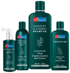 Dr Batra's Combo Pack of Anti-Dandruff Hair Serum 125ml, Conditioner 200ml, Hair Fall Control Oil 200ml and Dandruff Cleansing Shampoo 500ml