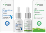CGG Cosmetics Combo Pack of % Hyaluronic Acid Serum (10ml) & 2% Niacinamide Serum (10ml)
