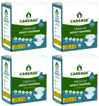 Careage Premium Adult Diaper Tape Style (10 Each) 24-40 Inches M