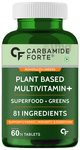 Carbamide Forte Plant Based Multivitamin with Superfoods & Greens | For Energy, Immunity & Digestion