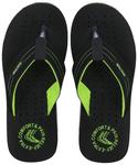 Doctor Extra Soft D28 Orthopaedic and Diabetic Super Fit Comfort Doctor Slipper, Flip-Flop, Cushion, Slides and House Slipper for Men Black/Green 9