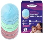 EcommerceHub Reusable & Washable Nursing Breast Pad (Pair) Multicolor Medium