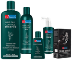 Dr Batra's Combo Pack of Hair Fall Control Serum 125ml, Conditioner 100ml, Hair Fall Control Oil 200ml, Hair Fall Control Shampoo 500ml and Colour Nourish Hair Colour Cream 120gm Brown