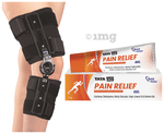 Combo Pack of Tynor D 10 R.O.M. Knee Brace Universal & Tata 1mg Pain Relief Gel (75gm)