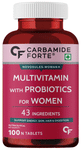 Carbamide Forte Women Multivitamins with Probiotics | For Energy, Skin, Hair, Digestion & Gut Health | Tablet