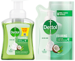 Dettol Combo Pack of Foaming Handwash (250ml) & Refill Pack (200ml) Aloe Coconut