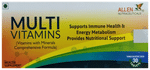 Allen Nutraceutical Multi Vitamins with Minerals | For Immunity, Energy Metabolism & Nutritional Support | Tablet