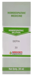 Bakson's Homoeopathy Sepia Dilution 30 CH