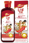 Dabur Lal Tail | Ayurvedic Baby Massage Oil | Supports Baby's Bone, Muscle & Skin Health