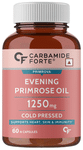Carbamide Forte Evening Primrose Oil Capsules 1250mg - 100% Pure & Cold Pressed, Hexane & Paraben Free EPO with 10% GLA Softgel Capsule