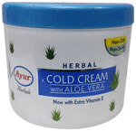AYUR Herbal Cold Cream with Aloe Vera & Vitamin E | Non-Oily & Non-Sticky