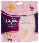 Cojin Pant Style Sanitary Pads (2 Each) L-XL