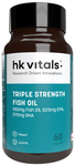 HK Vitals Super Strength Fish Oil with Omega 3 1000mg | For Brain, Heart & Joint Health | Soft Gelatin Capsule