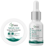 CGG Cosmetics Salicylic Acid Water Gel Moisturiser with Free 2% Salicylic Acid Serum 10ml