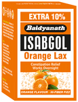 Baidyanath isabgol Orange Lax Powder (110gm Each) Orange Flavour