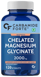 Carbamide Forte Chelated Magnesium Glycinate 2000mg for Muscle Recovery & Sleep Support | Tablet