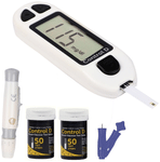 Haiden CDW100 Control D Blood Glucose Monitoring System with Lancet (10) & Strip (100) White