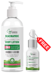 CGG Cosmetics Niacinamide Serum in Body Lotion 200ml & 10ml Sample of 2% Niacinamide Serum Free