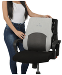 Dr. Odin Back BR 01 Back Rest High Ergonomic Lumbar Support Cushion Black & Grey