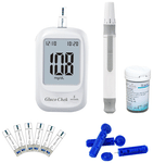 Aspen Gluco Chek 5 Seconds Blood Glucometer Kit with 25 Test Strips, 10 Lancets and Lancing Device Free