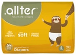 .allter Organic Natural Bamboo Ultra Soft Chemical Free Taped Diaper Small
