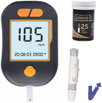 Control D BGM5S25 Blood Glucose Monitoring System with Lancet (10) & Strip (25) Black Orange