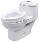Entros SC7060C Easy Fixed Raised Toilet Seat Toilet Bidet without Lid 2 inch White