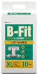 B-Fit Economy Adult Diapers (10 Each) XL