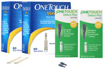 Combo Pack of 2 Box of OneTouch Verio Test Strip (50 Each) & 2 Box of OneTouch Delica Plus Lancet (25 Each)