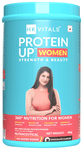 HK Vitals Protein Up Women | Powder with Whey Protein, Collagen & Biotin for Strength & Beauty