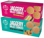 Early Foods Combo Pack of Jaggery Millet Cookies Multigrain Millet & Jaggery Millet Cookies Foxtail Millet & Almond (150gm Each)