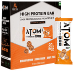AS-IT-IS Nutrition Atom High Protein Bar (60gm Each) Cookie Latte