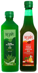 Ayah Combo Pack of Pure Alovera Ras (500ml) and Apple Cider Vinegar (500ml)