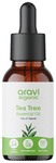 Aravi Organic Tea Tree Essential Oil For Skin, Hair, Acne Care & Dandruff Oil