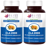 Bliss Welness Weight Management CLA 2000 80% Conjugated Linoleic Acid Softgel Capsule