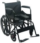 Ambitech  2-In-1 Heavy Duty Lightweighted & Foldable Commode Wheelchair with Removable Airtight Pot